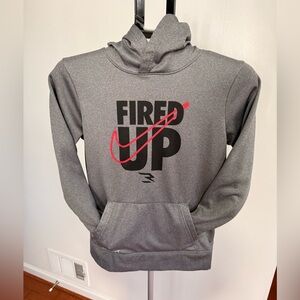 Nike Boys Dri-Fit Gray Hoodie